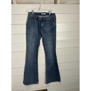 BCBG Jeans Size 28 Womens‎ Flare Bootcut Vintage Low Rise Dark Wash Blue Denim